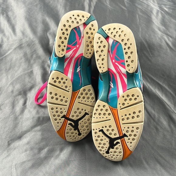 NIKE AIR JORDAN | VIII 8 RETRO South Beach White Turbo Green | Size 8.5 - Picture 7 of 10